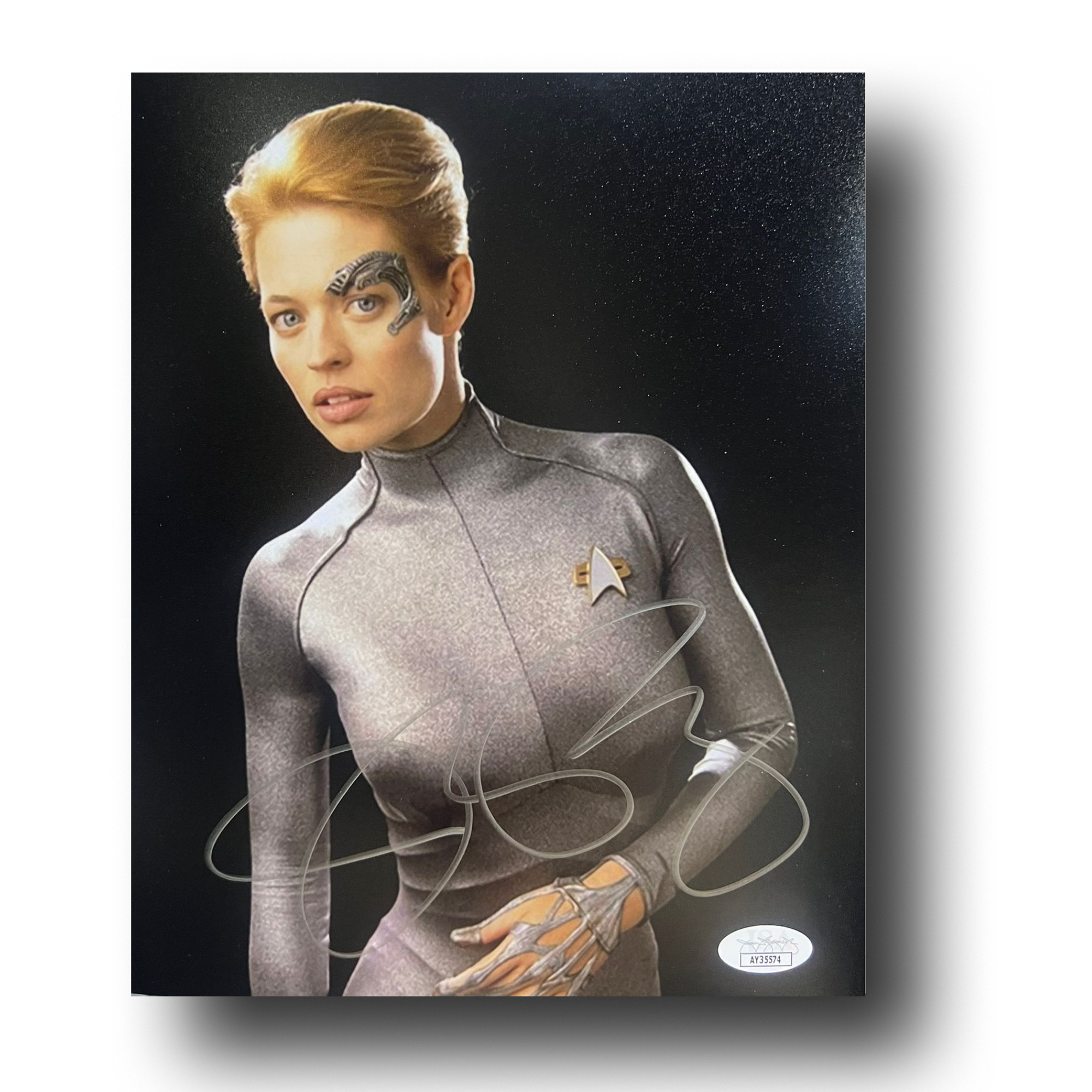 Jeri Ryan Autographed Star Trek Voyager Photo – Seven of Nine 8×10